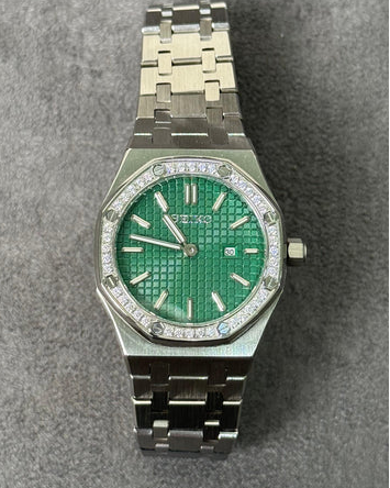 ROAK "Diamond" Green para Mujer - Reloj personalizado con cristal de zafiro y acero inoxidable 316L | XP Watch Co.