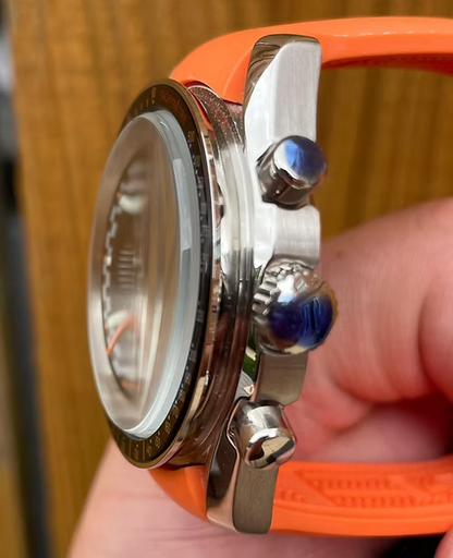 Speedy Chrono "Orange" - Reloj personalizado con movimiento automático NH35 y cristal de zafiro | XP Watch Co.
