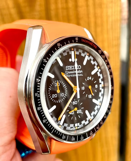 Speedy Chrono "Orange" - Reloj personalizado con cristal de zafiro y cronógrafo VK63 | XP Watch Co.