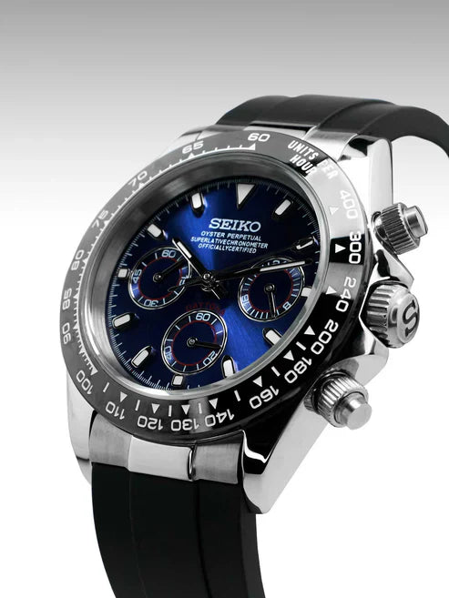 D-Racing "Ocean Blue" - Reloj personalizado con movimiento automático NH35 y cristal de zafiro | XP Watch Co.