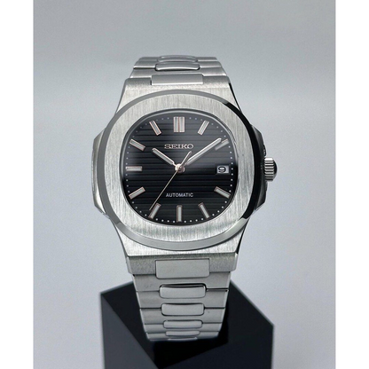 Nautic Mod "Classic Black" - Reloj personalizado con acero inoxidable 316L y movimiento automático NH35 | XP Watch Co.