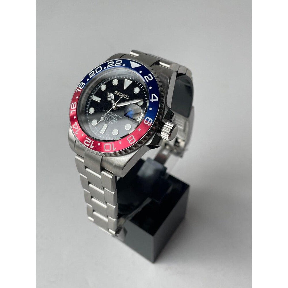 Sub-Diver "Pepsi" - Reloj personalizado con movimiento automático NH35 y cristal de zafiro | XP Watch Co.