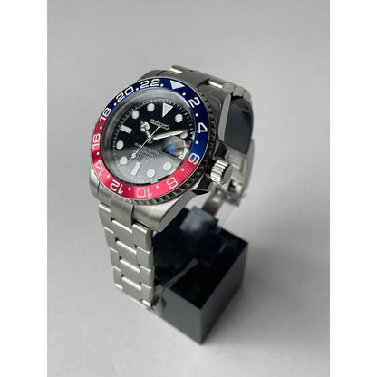 Sub-Diver "Pepsi" - Reloj personalizado con movimiento automático NH35 y cristal de zafiro | XP Watch Co.