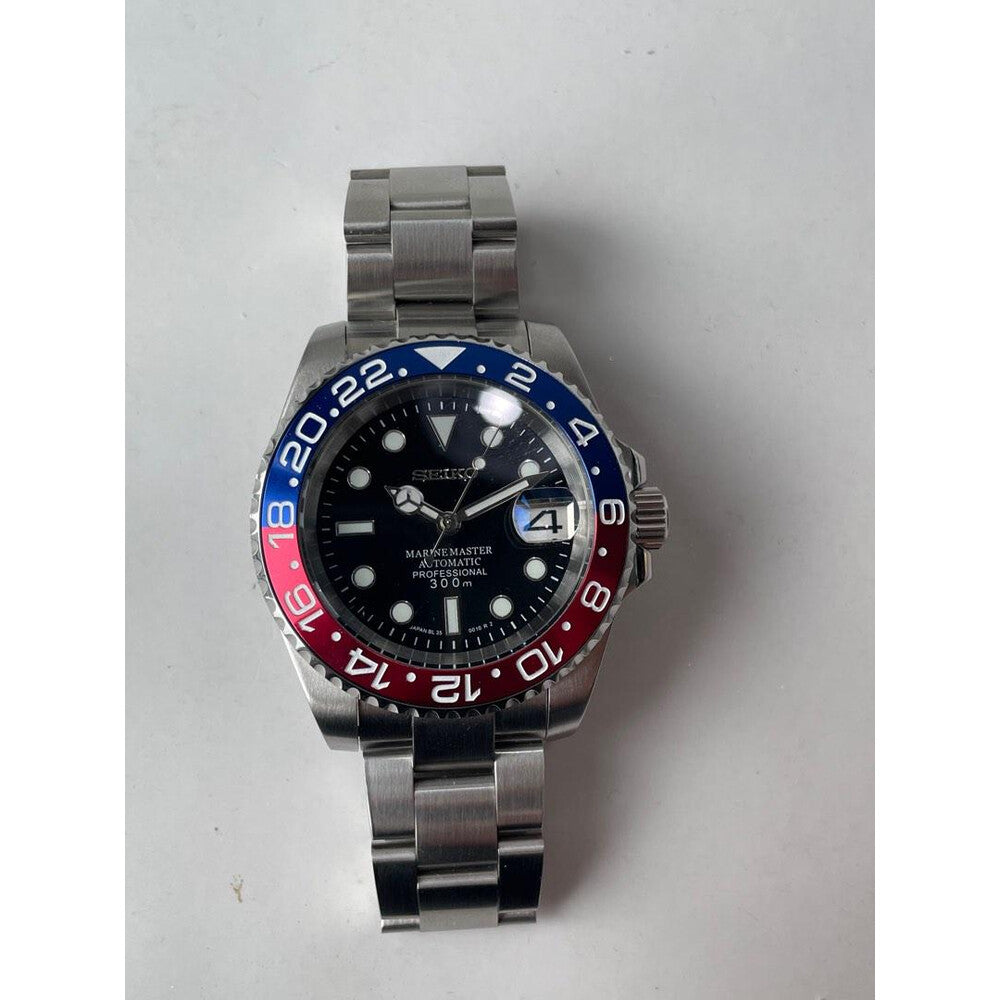 Sub-Diver "Pepsi" - Reloj personalizado con movimiento automático NH35 y cristal de zafiro | XP Watch Co.