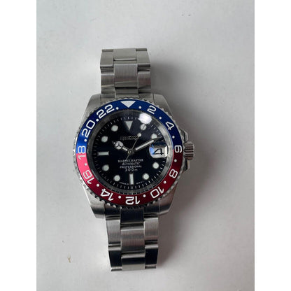 Sub-Diver "Pepsi" - Reloj personalizado con movimiento automático NH35 y cristal de zafiro | XP Watch Co.