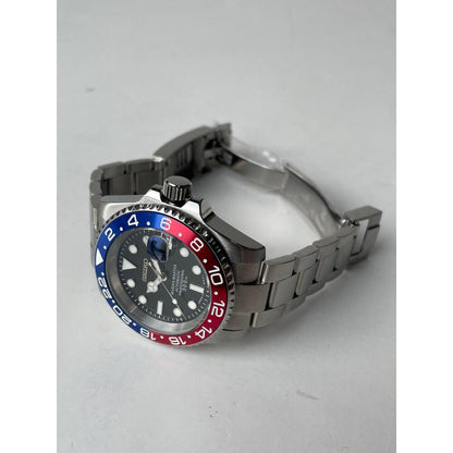Sub-Diver "Pepsi" - Reloj personalizado con movimiento NH35 y cristal de zafiro | XP Watch Co.
