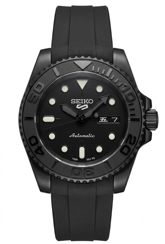 Seimod Black Knight - Reloj mecánico personalizado con cristal de zafiro y acero inoxidable 316L | XP Watch Co.