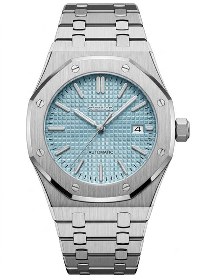 ROAK "Light Blue" - Reloj personalizado con movimiento automático NH35 y cristal de zafiro | XP Watch Co.
