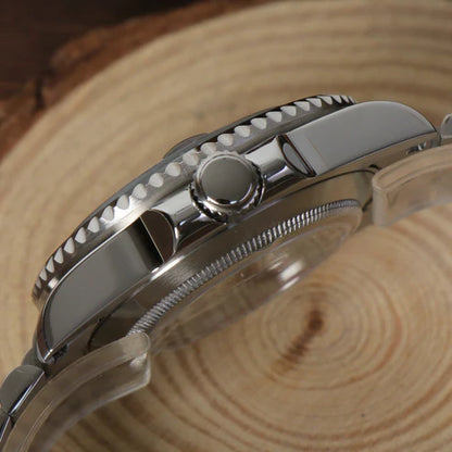 GMT Dual-Time Dual-Time "Starbucks" - Reloj personalizado con acero inoxidable 316L y cristal de zafiro | XP Watch Co.