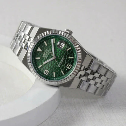 Land-Dweller "Green" - Reloj personalizado con movimiento automático NH35 y cristal de zafiro | XP Watch Co.