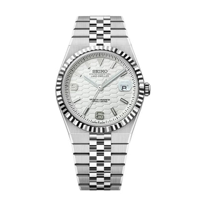 Land-Dweller Mod "Fresh White" Dial - Reloj personalizado con cristal de zafiro y acero inoxidable 316L | XP Watch Co.