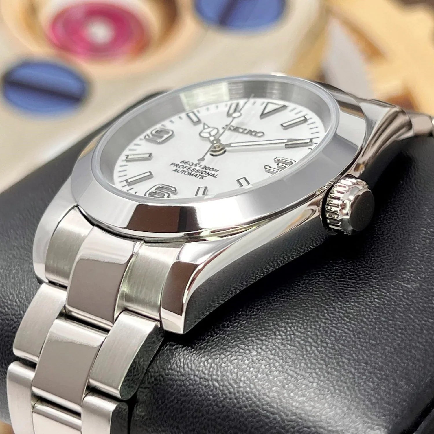 DJ-Fluted "White" (Non-Fluted Bezel) - Reloj personalizado con cristal de zafiro y acero inoxidable 316L | XP Watch Co.