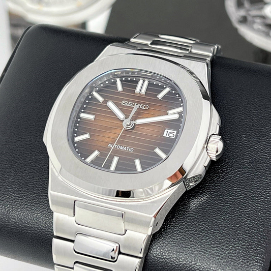 XP XP Mod Nautic Mod "Chocolate Brown" con movimiento NH35 automático, cristal zafiro y acero 316L XP Watch Co.