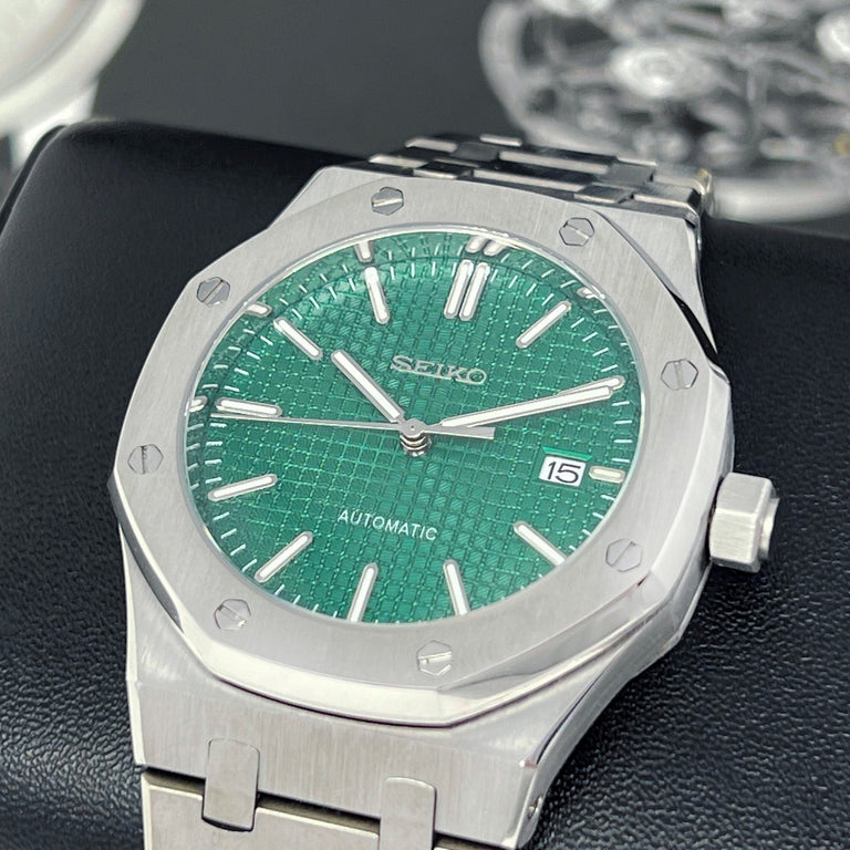 ROAK "Emerald Green" - Reloj personalizado con movimiento automático NH35 y cristal de zafiro | XP Watch Co.