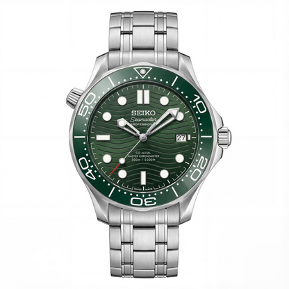 Mod Seamaster Diver Green - Reloj personalizado con movimiento automático NH35 y cristal de zafiro | XP Watch Co.