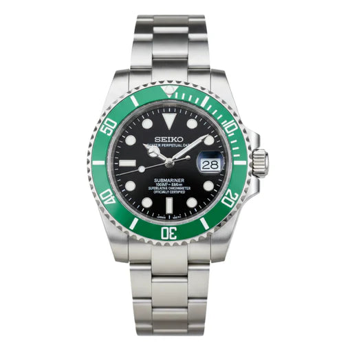 Sub-Diver "Kermit" - Reloj personalizado con movimiento automático NH35 y cristal de zafiro | XP Watch Co.