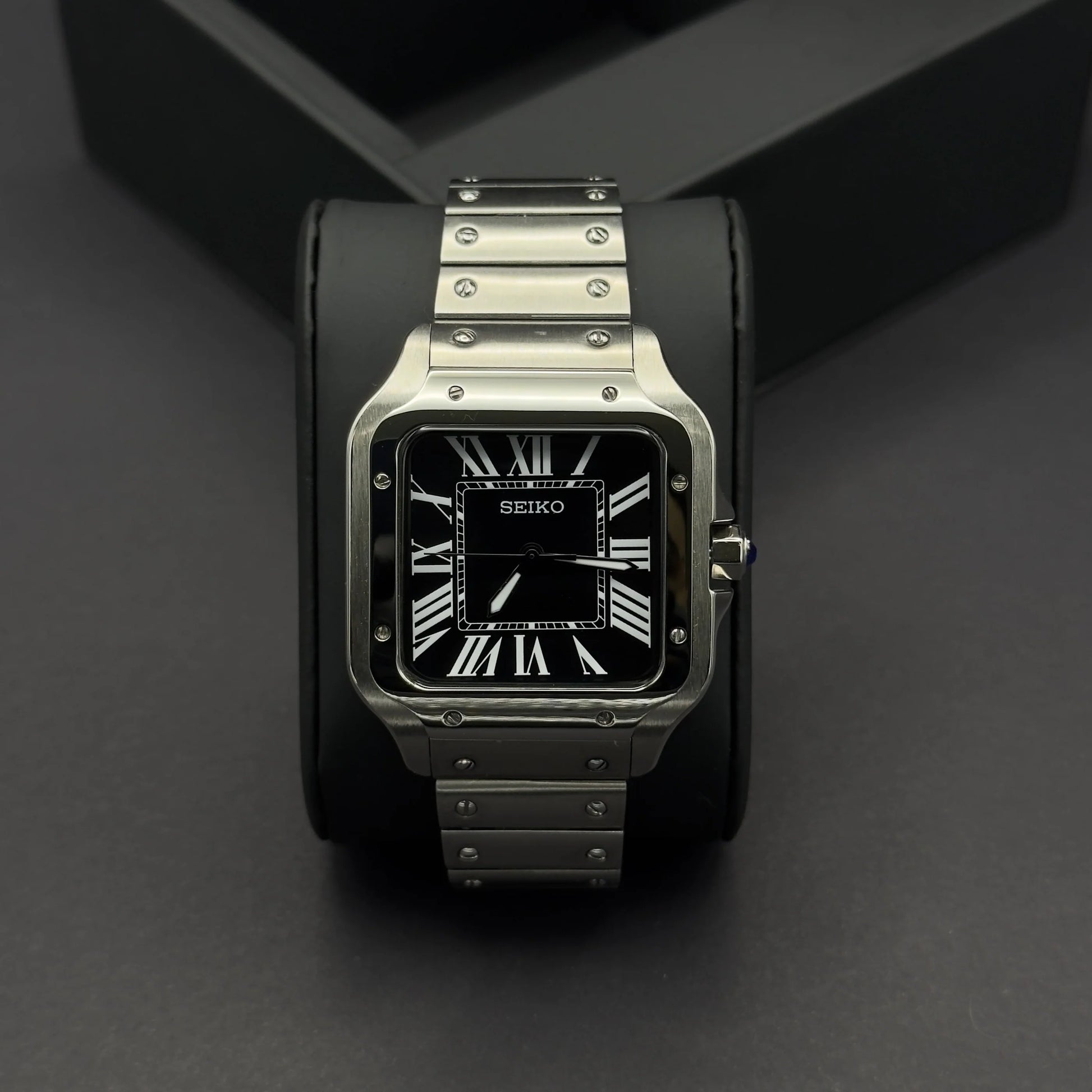 Santeiko Mod "Black" - Reloj personalizado con movimiento automático NH35 y acero inoxidable 316L | XP Watch Co.