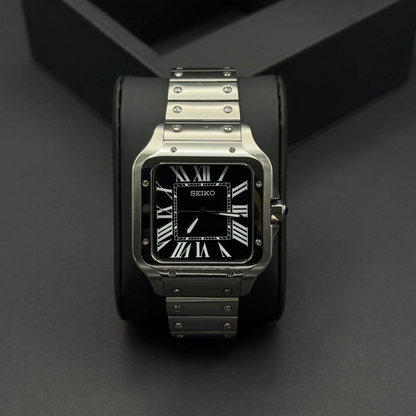 Santeiko Mod "Black" - Reloj personalizado con movimiento automático NH35 y acero inoxidable 316L | XP Watch Co.