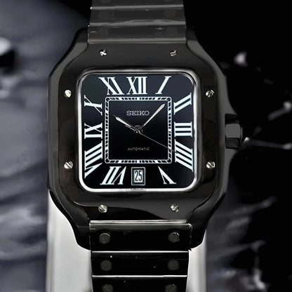 Santeiko Mod "Midnight Black" - Reloj personalizado con movimiento automático NH35 y cristal de zafiro | XP Watch Co.