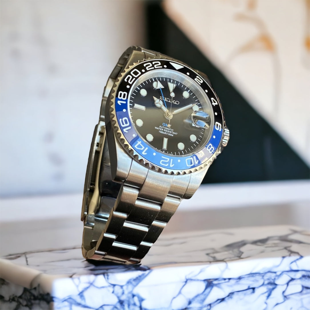 Sub-Diver "Batman" - Reloj personalizado con cristal de zafiro y acero inoxidable 316L | XP Watch Co.
