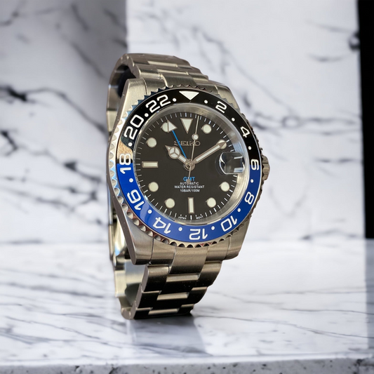 Sub-Diver "Batman" - Reloj personalizado con movimiento NH35 y cristal de zafiro | XP Watch Co.