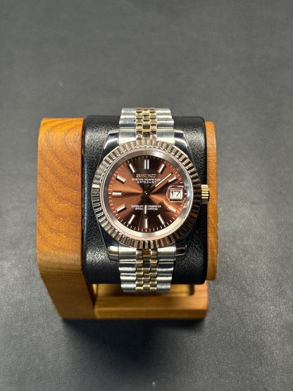 DJ-Fluted "Two Tone Rosegold Brown"