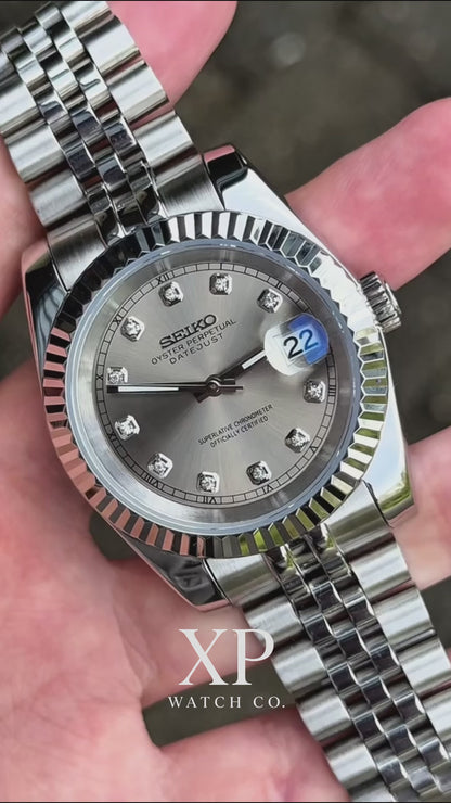 DJ-Fluted "Rhodium"Diamond