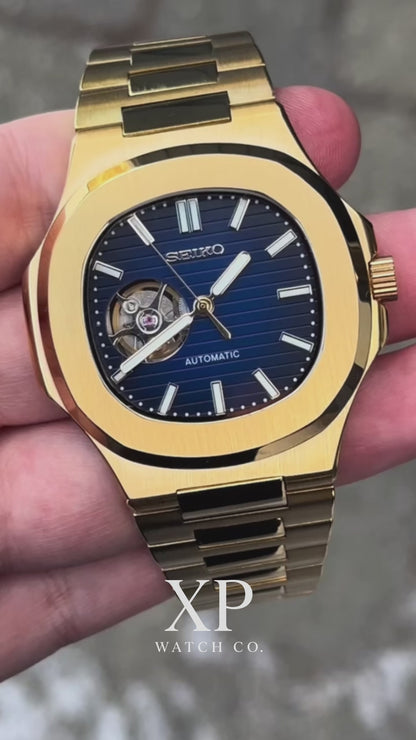 Nautic "Open Heart" Gold Blue
