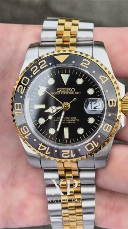 GMT Dual-Time Dual-Time "Two-tone Gold Black"