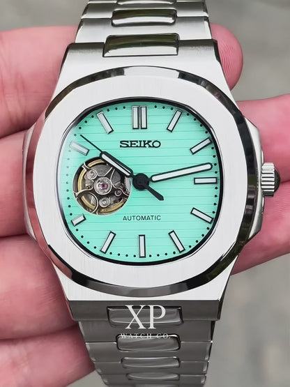 Nautic "Open Heart" Tiffany Blue