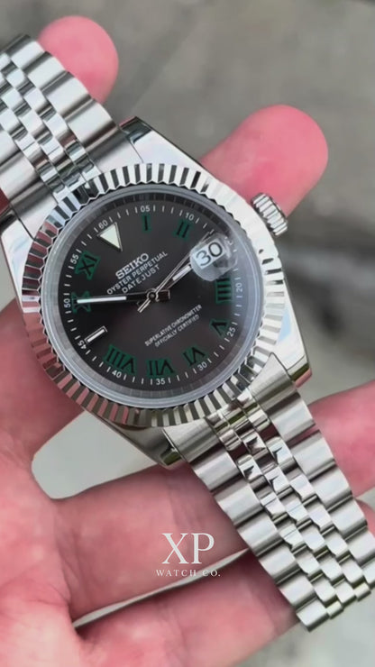 DJ-Fluted "Grey/Green Roman" (Wimbledon")