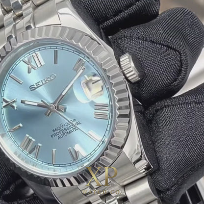 DJ-Fluted "Ice Blue Roman"