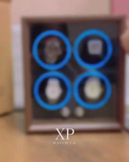 Enrollador de Reloj Automático 4 Relojes con Motor Japonés y LED