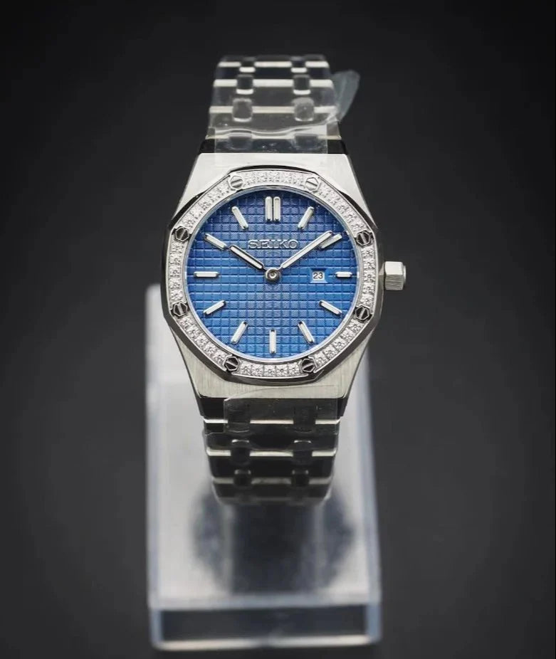 ROAK "Diamond" Blue para Mujer - Reloj personalizado con cristal de zafiro y acero inoxidable 316L | XP Watch Co.