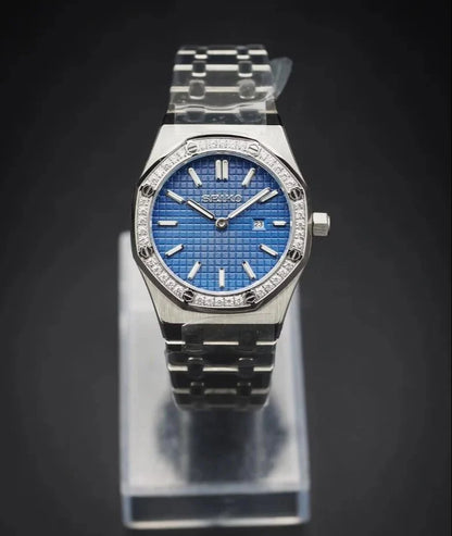 ROAK "Diamond" Blue para Mujer - Reloj personalizado con cristal de zafiro y acero inoxidable 316L | XP Watch Co.