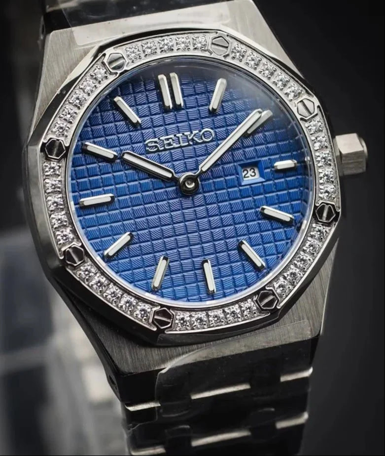 ROAK "Diamond" Blue para Mujer - Reloj personalizado con cristal de zafiro y acero inoxidable 316L | XP Watch Co.