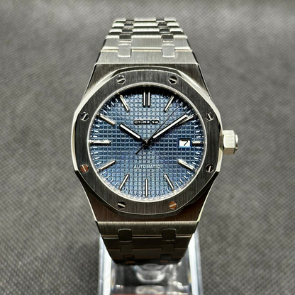 ROAK Mod "Blue" - Reloj personalizado con movimiento automático NH35 y acero inoxidable 316L | XP Watch Co.