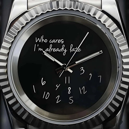 DJ-Fluted "Black" (Who Cares..) - Reloj personalizado con movimiento automático NH35 y cristal de zafiro | XP Watch Co.