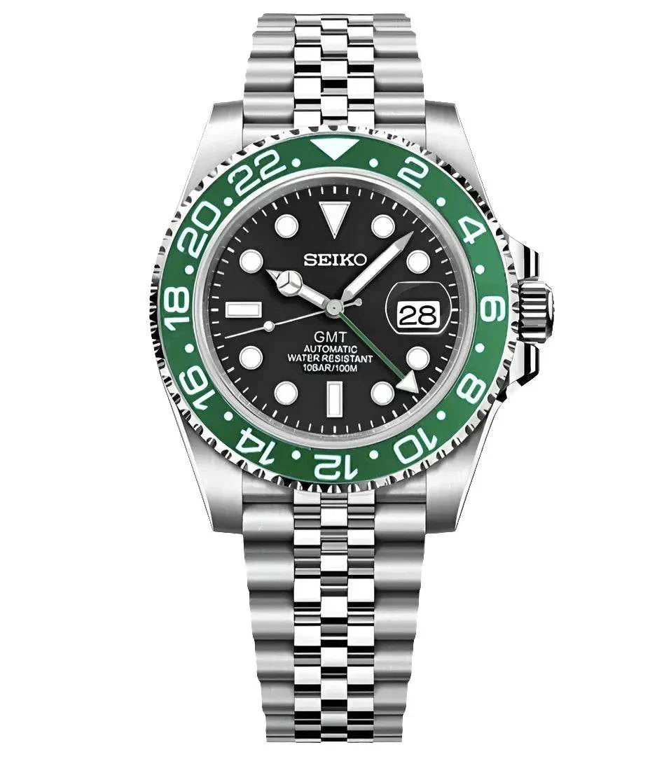 Sub-Diver "Kermit" con movimiento NH35, cristal zafiro y acero 316L | XP Watch Co.