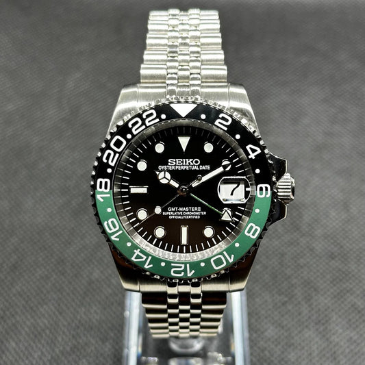 XP Mod XP Mod GMT Dual-Time Dual-Time "Sprite" con movimiento NH70, acero 316L, cristal zafiro, diseño exclusivo | XP Watch Co.
