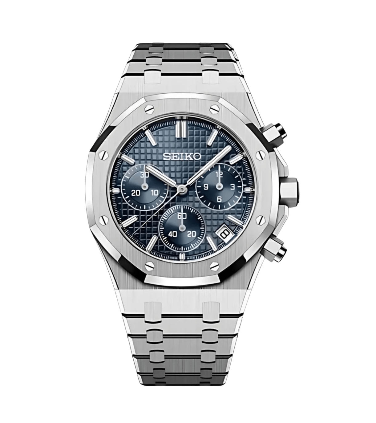 ROAK Chronograph "Blue" - Reloj personalizado con cronógrafo VK63 y cristal de zafiro | XP Watch Co.