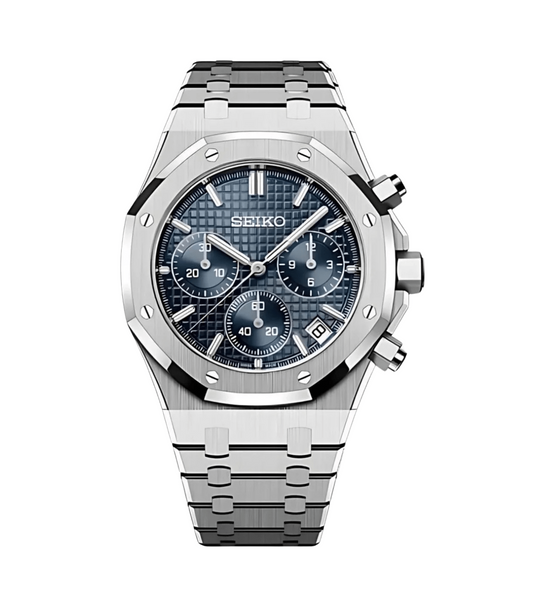 Reloj Automático XP Mod XP Mod ROAK Chronograph "Blue" con movimiento VK63, acero 316L y cristal zafiro | XP Watch Co.