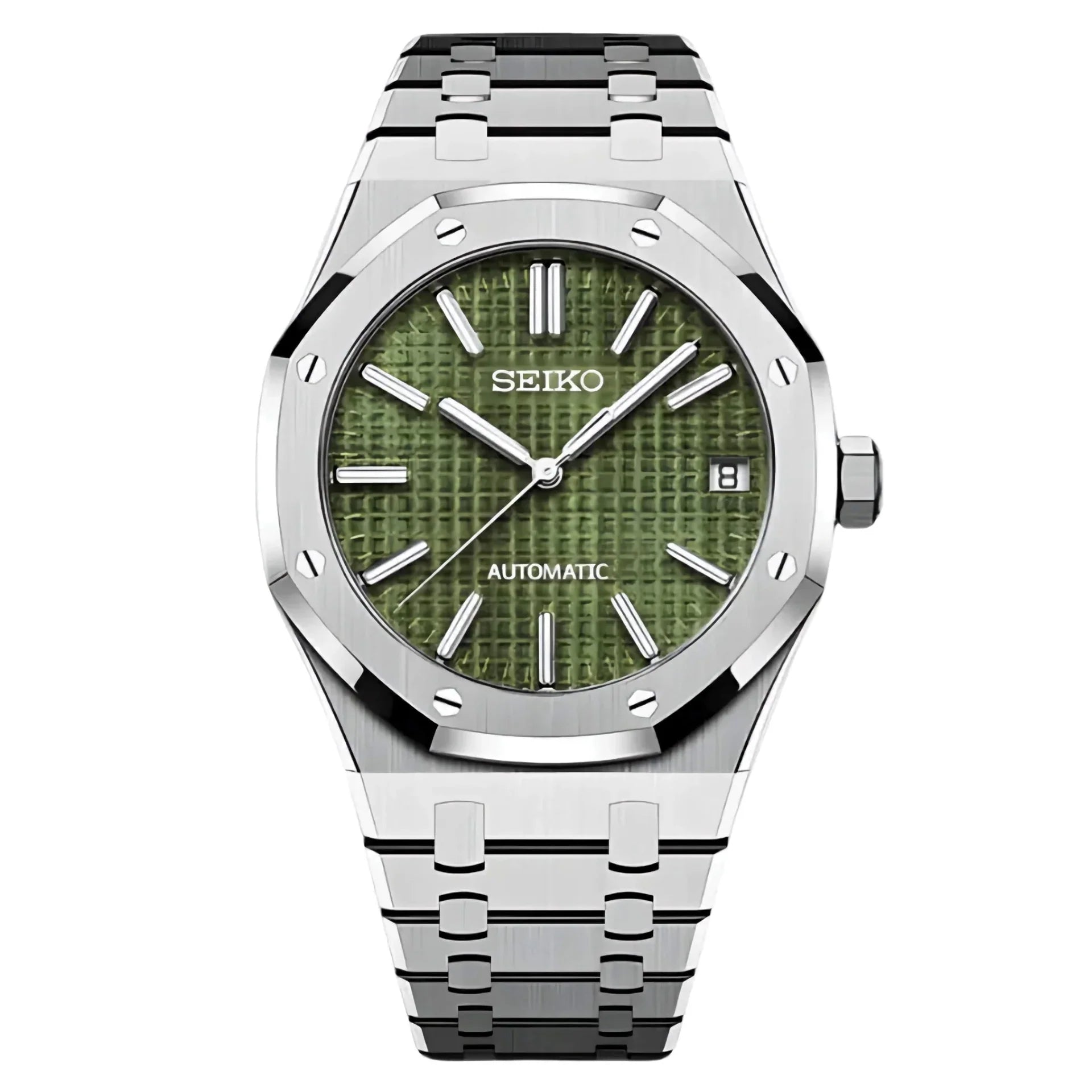ROAK "Olive Green" - Reloj personalizado con movimiento automático NH35 y cristal de zafiro | XP Watch Co.