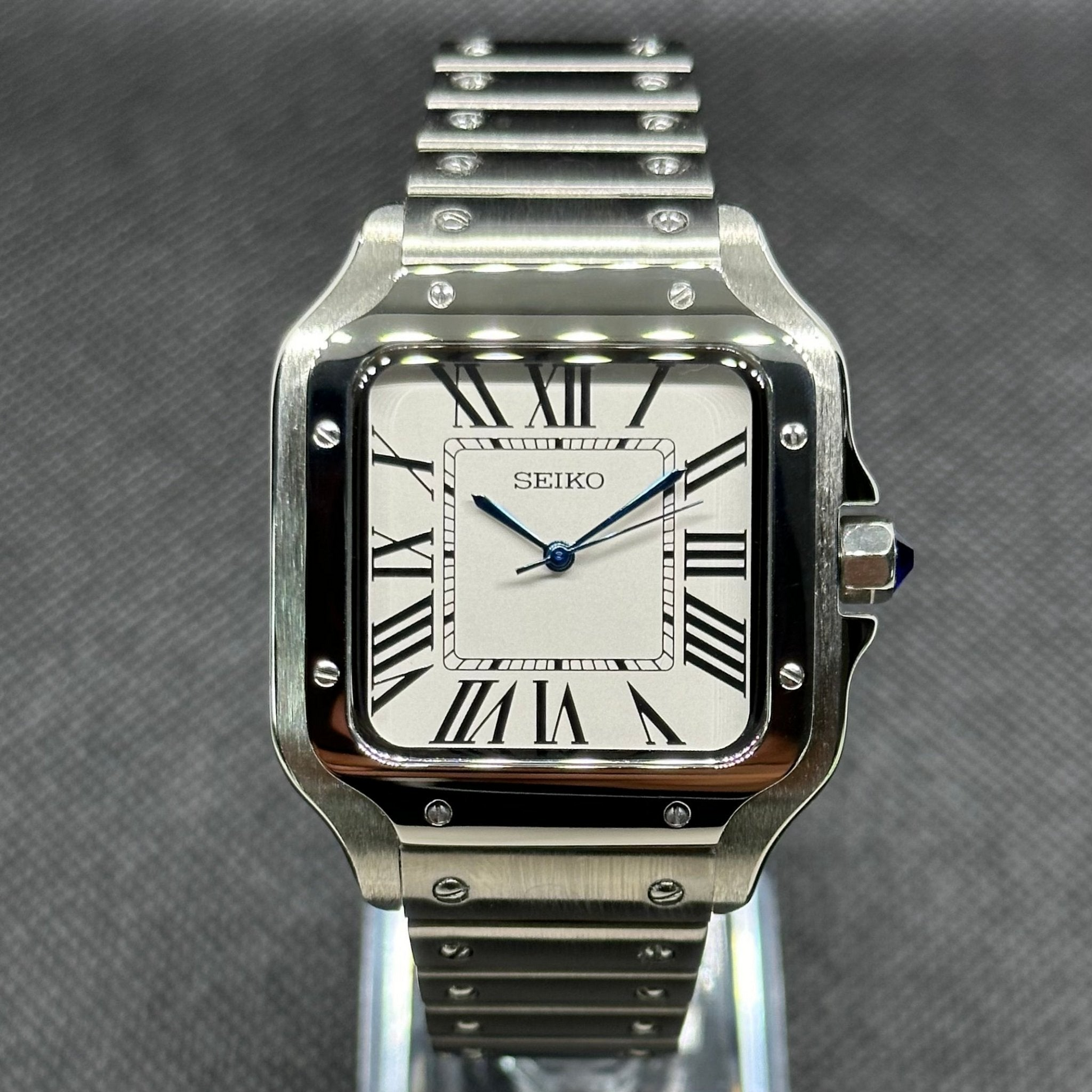 Santeiko Mod Classic White - Reloj personalizado con acero inoxidable 316L y cristal de zafiro | XP Watch Co.