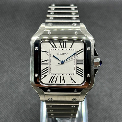 Santeiko Mod Classic White - Reloj personalizado con acero inoxidable 316L y cristal de zafiro | XP Watch Co.