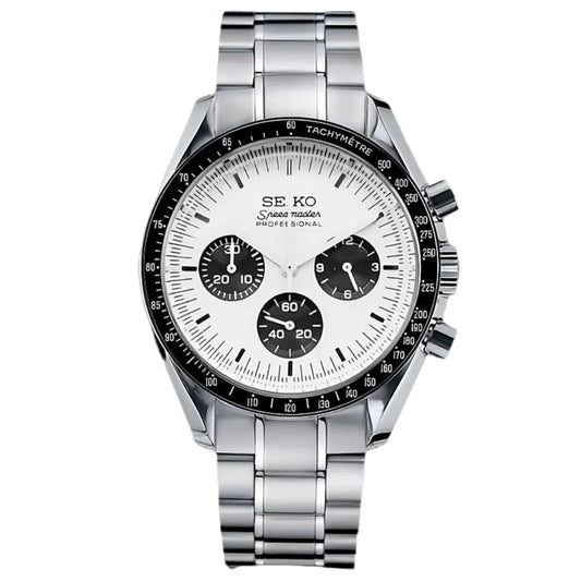 Reloj Automático XP Mod XP Mod Speedy Chrono "Panda" con cronógrafo VK63, acero 316L, cristal zafiro | XP Watch Co.