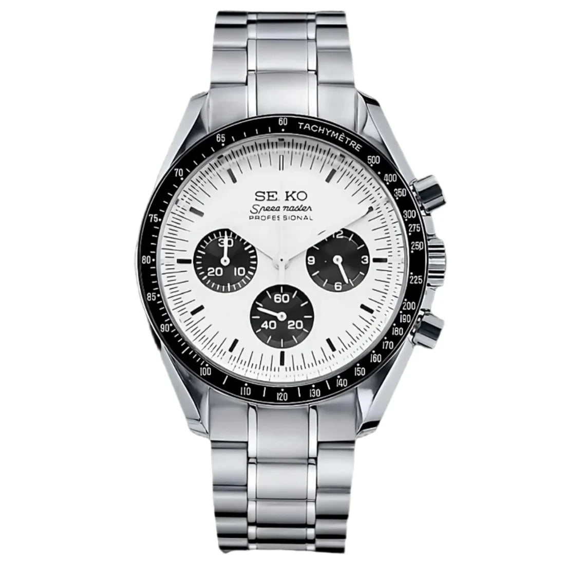 Speedy Chrono "Panda" - Reloj personalizado con cristal de zafiro y acero inoxidable 316L | XP Watch Co.