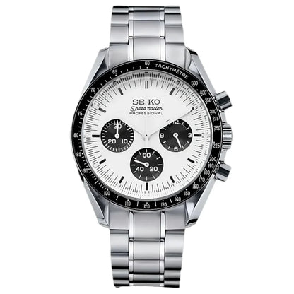Speedy Chrono "Panda" - Reloj personalizado con cristal de zafiro y acero inoxidable 316L | XP Watch Co.