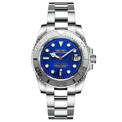 Yacht Master "Blue" - Reloj personalizado con cristal de zafiro y acero inoxidable 316L | XP Watch Co.