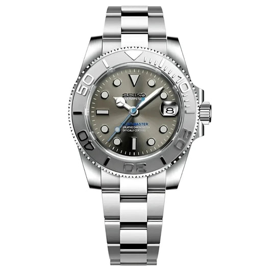 Reloj Automático XP Mod Yacht Master "Grey" con movimiento NH35 automático, cristal zafiro y acero 316L | XP Watch Co.